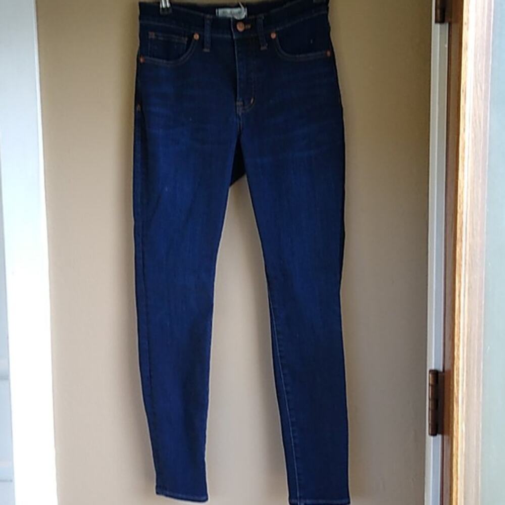 Madewell 9" high rise skinny dark Denim classic 27